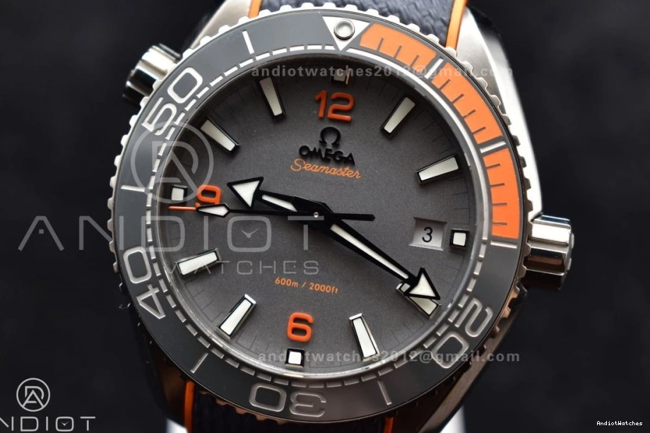 Edition Bezel Trendsetting Planet Orange SS Clone 43.5mm Best A8900 Gray on V 1010 Super VSF Ocean 1:1 Dial Black Strap Nylon 0220